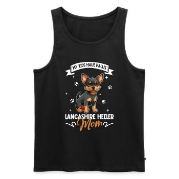 Lancashire Heeler Mom - Men's Premium Organic Tank Top - black - Front - AI Model Male 178 light (178cm)