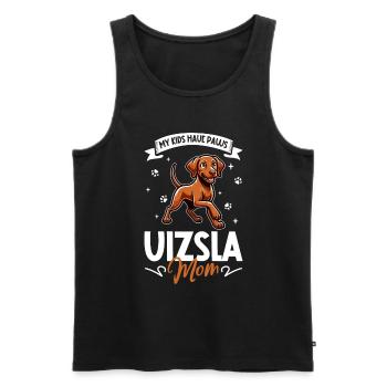 Magyar Vizsla Mama - Débardeur bio Premium Homme - noir - Devant - AI Model Male 178 light (178cm)