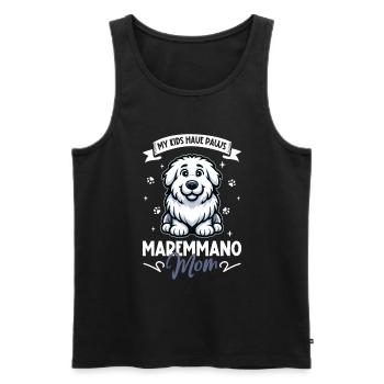 Maremma-Abruzzo Shepherd Dog Mom - Men's Premium Organic Tank Top - black - Front - AI Model Male 178 light (178cm)