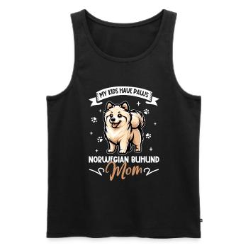 Maman boo norvégienne - Débardeur bio Premium Homme - noir - Devant - Michal (187cm)