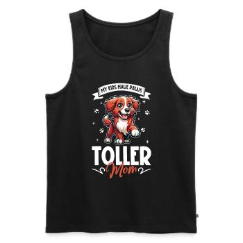 Nova Scotia Duck Tolling Retriever Mama - Männer Premium Bio Tank Top - Schwarz - Vorne - Michal (187cm)