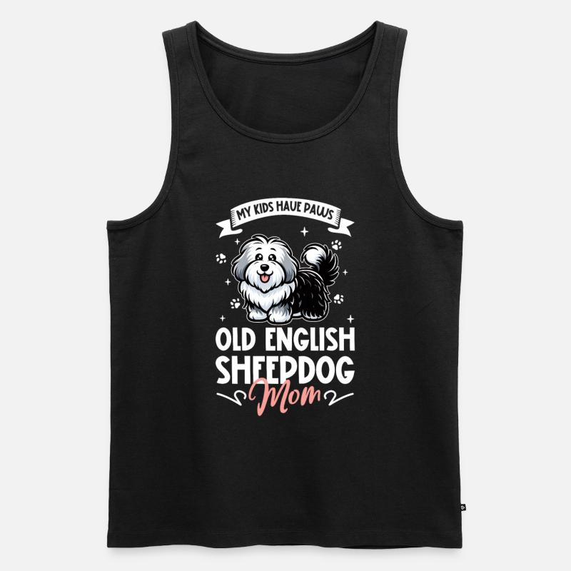 Bobtail Mama - Männer Premium Bio Tank Top - Schwarz