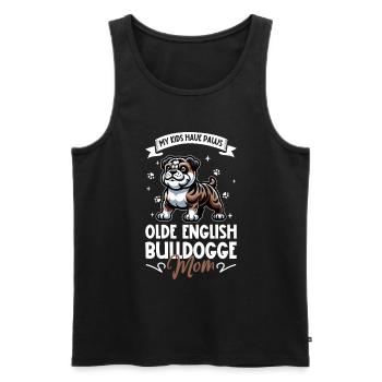 Olde English Bulldogge Mama - Männer Premium Bio Tank Top - Schwarz - Vorne - Michal (187cm)