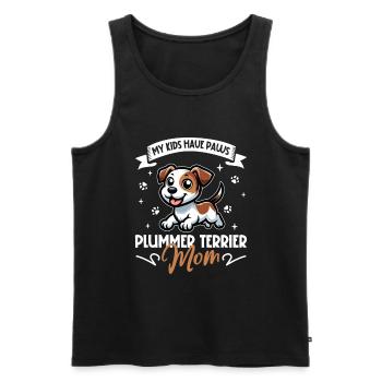 Plummer Terrier Mom - Men's Premium Organic Tank Top - black - Front - Michal (187cm)