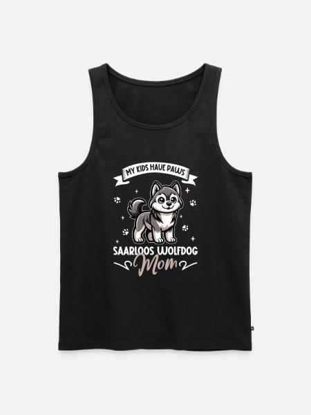Saarloos Wolfdog Mom - Men's Premium Organic Tank Top - black