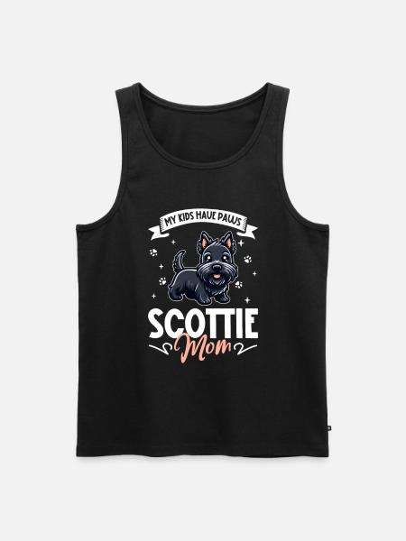 Scottish Terrier Mom - Men's Premium Organic Tank Top - black