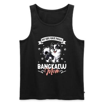 Thai Bangkaew Dog Mama - Männer Premium Bio Tank Top - Schwarz - Vorne - Michal (187cm)