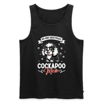 Cockapoo Mama - Männer Premium Bio Tank Top - Schwarz - Vorne - AI Model Male 178 light (178cm)