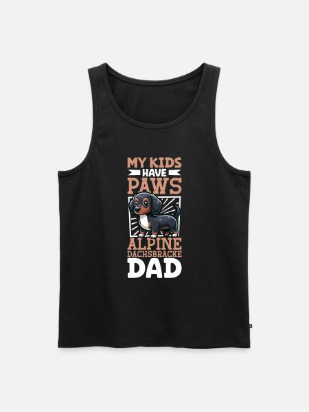 Alpine Dachsbracke Papa - Men's Premium Organic Tank Top - black