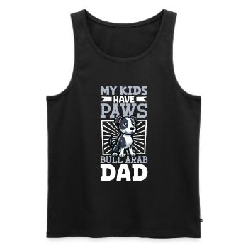 Bull Arab Papa - Männer Premium Bio Tank Top - Schwarz - Vorne - AI Model Male 178 light (178cm)
