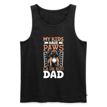 Ca de Bou Papa - Männer Premium Bio Tank Top - Schwarz - Vorne - AI Model Male 178 light (178cm)