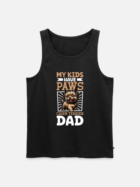 Cairn Terrier Dad - Men's Premium Organic Tank Top - black