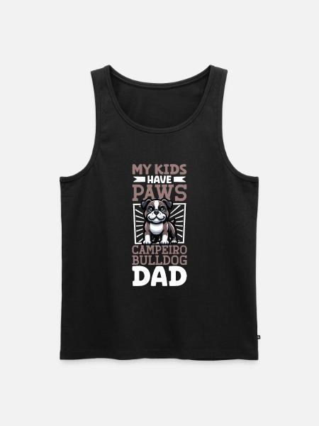 Campeiro Bulldog Dad - Men's Premium Organic Tank Top - black