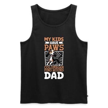Colombian Fino Hound Dad - Men's Premium Organic Tank Top - black - Front - Michal (187cm)