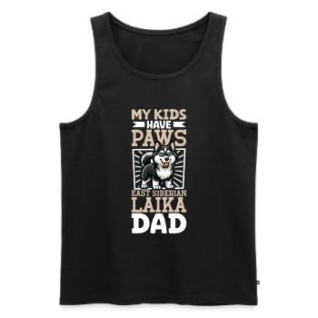 East Siberian Laika Dad - Men's Premium Organic Tank Top - black - Front - AI Model Male 178 light (178cm)