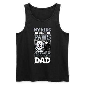 Bobtail Dad - Men's Premium Organic Tank Top - black - Front - AI Model Male 178 light (178cm)