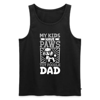 Toy Poodle Dad - Men's Premium Organic Tank Top - black - Front - Michal (187cm)
