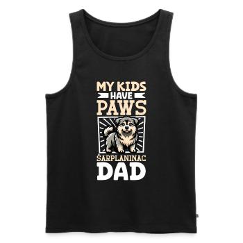 Šarplaninac Papa - Männer Premium Bio Tank Top - Schwarz - Vorne - Michal (187cm)