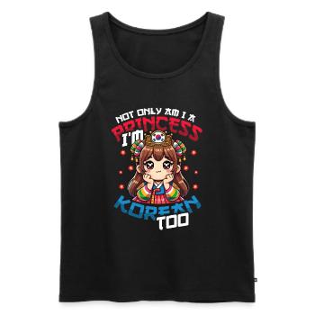 Mädchen Koreanische Herkunft Südkorea - Männer Premium Bio Tank Top - Schwarz - Vorne - Michal (187cm)