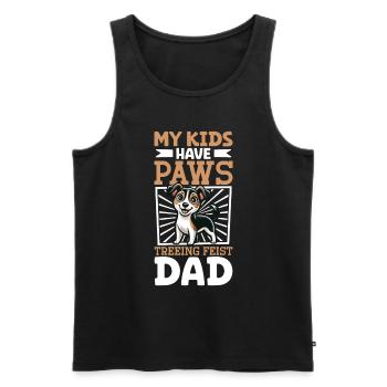 Mountain Feist Papa - Männer Premium Bio Tank Top - Schwarz - Vorne - Michal (187cm)