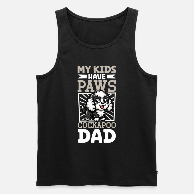 Cockapoo Dad - Men's Premium Organic Tank Top - black