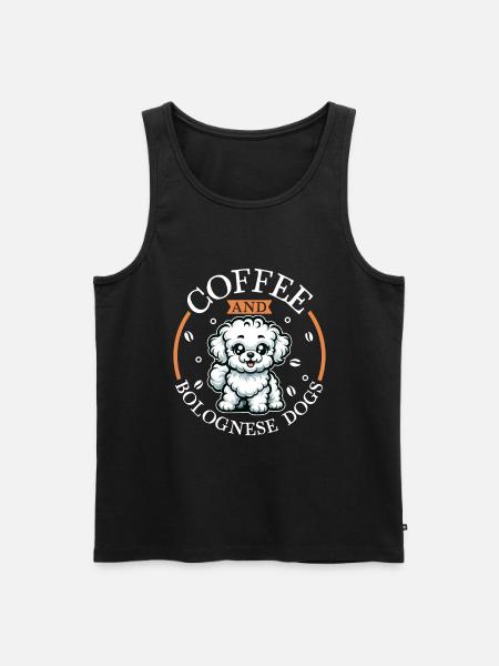 Coffee and Bolognese - Men's Premium Organic Tank Top - black