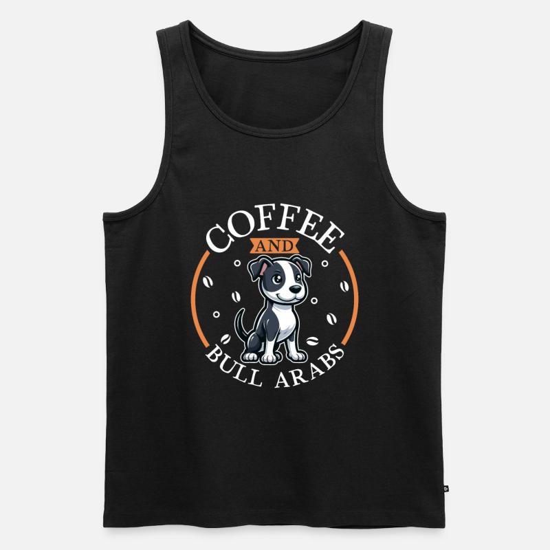 Kaffee und Bull Arab - Männer Premium Bio Tank Top - Schwarz
