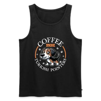 Kaffee und Tarsus çatalburun - Männer Premium Bio Tank Top - Schwarz - Vorne - Michal (187cm)