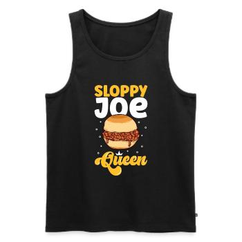 Sloppy Joe Queen - Men's Premium Organic Tank Top - black - Front - AI Model Male 178 light (178cm)
