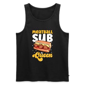 Meatball Sub Queen - Männer Premium Bio Tank Top - Schwarz - Vorne - AI Model Male 178 light (178cm)