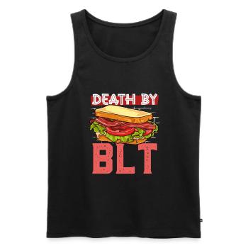 Mort par BLT - Débardeur bio Premium Homme - noir - Devant - Michal (187cm)