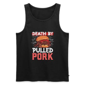 Death by Pulled Pork Sandwich - Männer Premium Bio Tank Top - Schwarz - Vorne - AI Model Male 178 light (178cm)