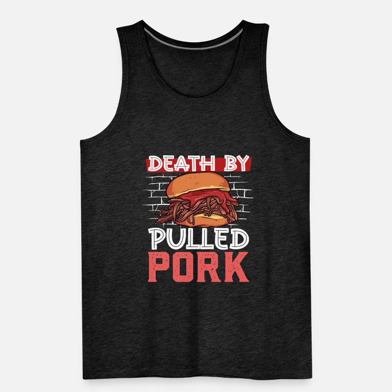 Death by Pulled Pork Sandwich Men's Premium Organic Tank Top