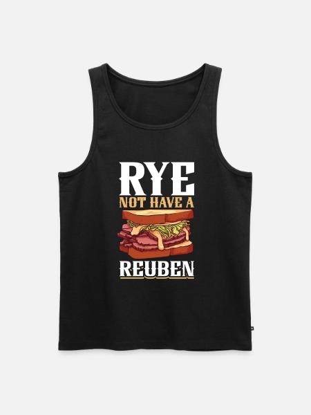 Why not a Reuben - Men's Premium Organic Tank Top - black