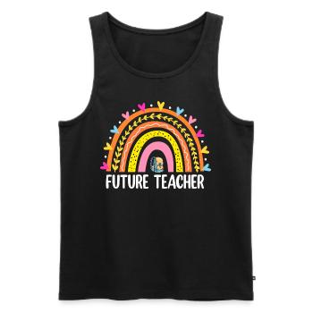 Future Teacher - Männer Premium Bio Tank Top - Schwarz - Vorne - AI Model Male 178 light (178cm)