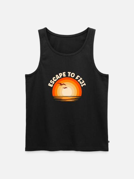 I'm fleeing to Fiji - Men's Premium Organic Tank Top - black
