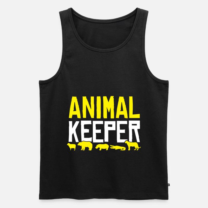 Tierpfleger - Männer Premium Bio Tank Top - Schwarz