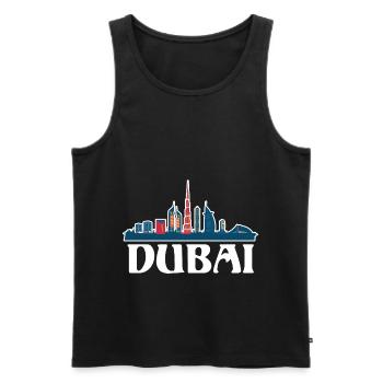 Dubaï Émirats arabes unis The Palm - Débardeur bio Premium Homme - noir - Devant - Michal (187cm)