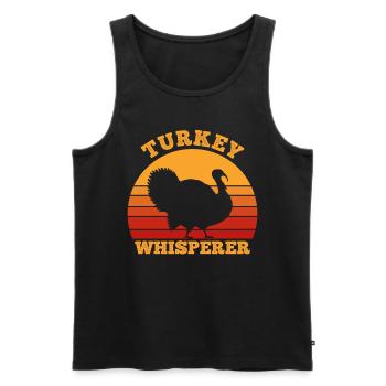 Truthahnflüsterer lustige Jagdgeschenke für Männer jagen - Männer Premium Bio Tank Top - Schwarz - Vorne - Michal (187cm)