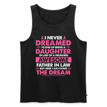 Funny Daughter In Law Birthday Present from - Men's Premium Organic Tank Top - black - Front - Michal (187cm)