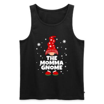 Funny Momma Gnome Family Pajamas Matching - Men's Premium Organic Tank Top - black - Front - Michal (187cm)