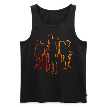 Climbing Bouldering Climbing Boulder Climber - Men's Premium Organic Tank Top - black - Front - AI Model Male 178 light (178cm)