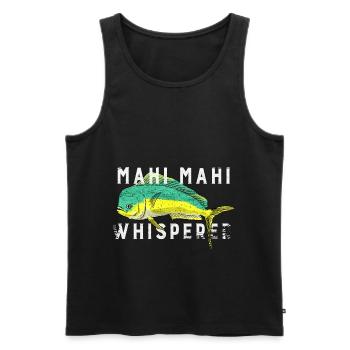 mahi mahi Flüsterer Whisperer - Männer Premium Bio Tank Top - Schwarz - Vorne - AI Model Male 178 light (178cm)