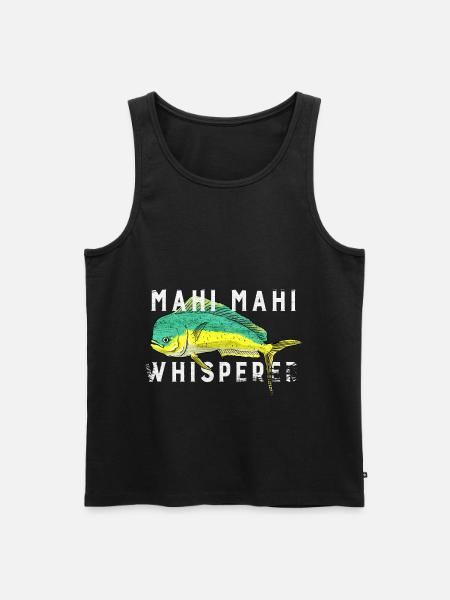 mahi mahi Whisperer Whisperer - Men's Premium Organic Tank Top - black