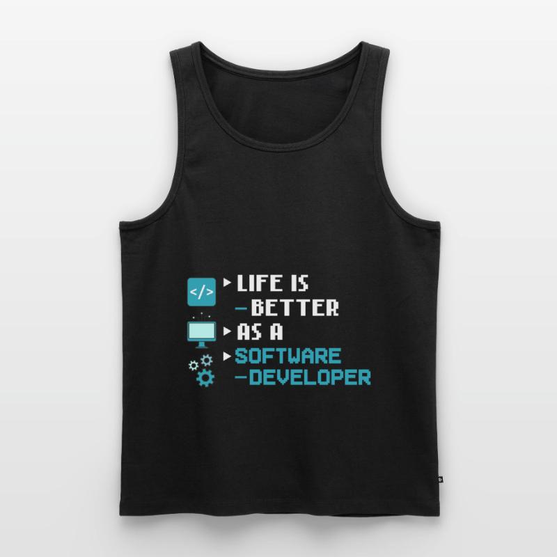 Software Development Software Developer Developer Men's Premium Organic Tank Top