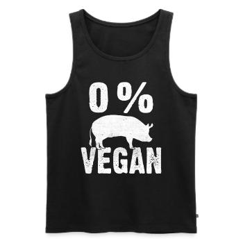 Butcher Chef Butcher Grilling BBQ Anti Vegan - Men's Premium Organic Tank Top - black - Front - Michal (187cm)