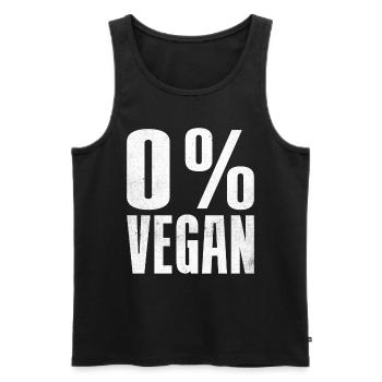Butcher Chef Butcher Grilling BBQ Anti Vegan - Men's Premium Organic Tank Top - black - Front - Michal (187cm)
