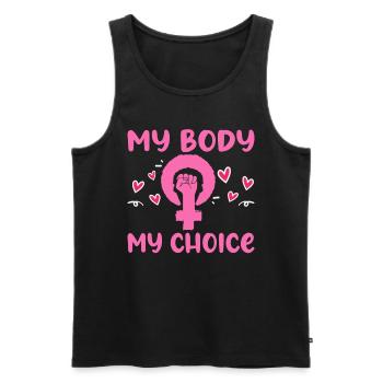 Feminism Feminist Women's Rights Equality - Men's Premium Organic Tank Top - black - Front - Michal (187cm)