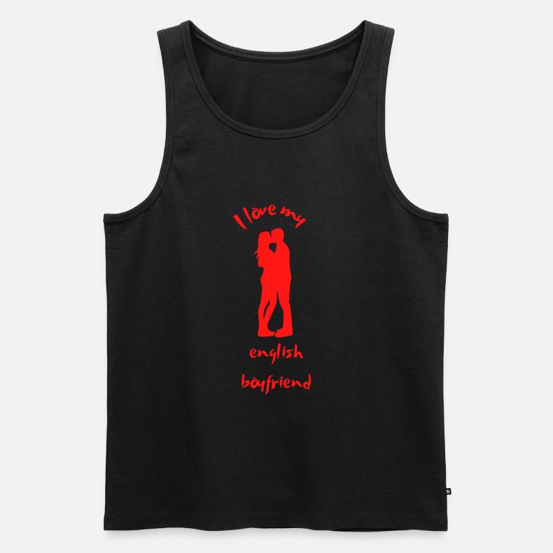 Englisch BF - Männer Premium Bio Tank Top - Schwarz