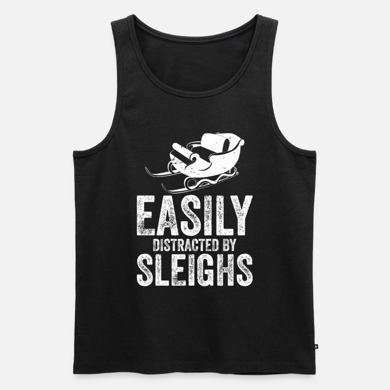 Dog Sledding | Mushing - Männer Premium Bio Tank Top - Schwarz